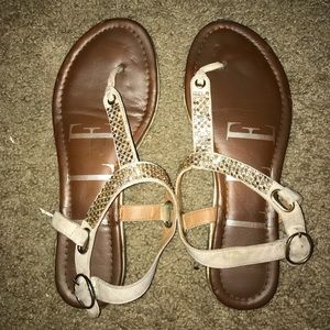 Gold LLE Sandals
